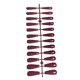 thumbnail image 3 of Seitruly 24 piezas de barniz para uñas postizas, cubierta completa Extra larga, puntas de uñas artificiales, suministros de manicura, accesorios para Arte de uñas vino rojo Seitruly CE012051-12, 3 of 6