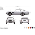 thumbnail image 3 of ASTON MARTIN DB5 SILVER (PLASTIC KIT) - 1/32 Scale (AX50089B) AirFix, 3 of 8