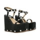thumbnail image 1 of Sandalia De Plataforma Con Estoperoles Para Mujer Cabra Negro Platonia  EUGENIA-04-NEGRO, 1 of 8