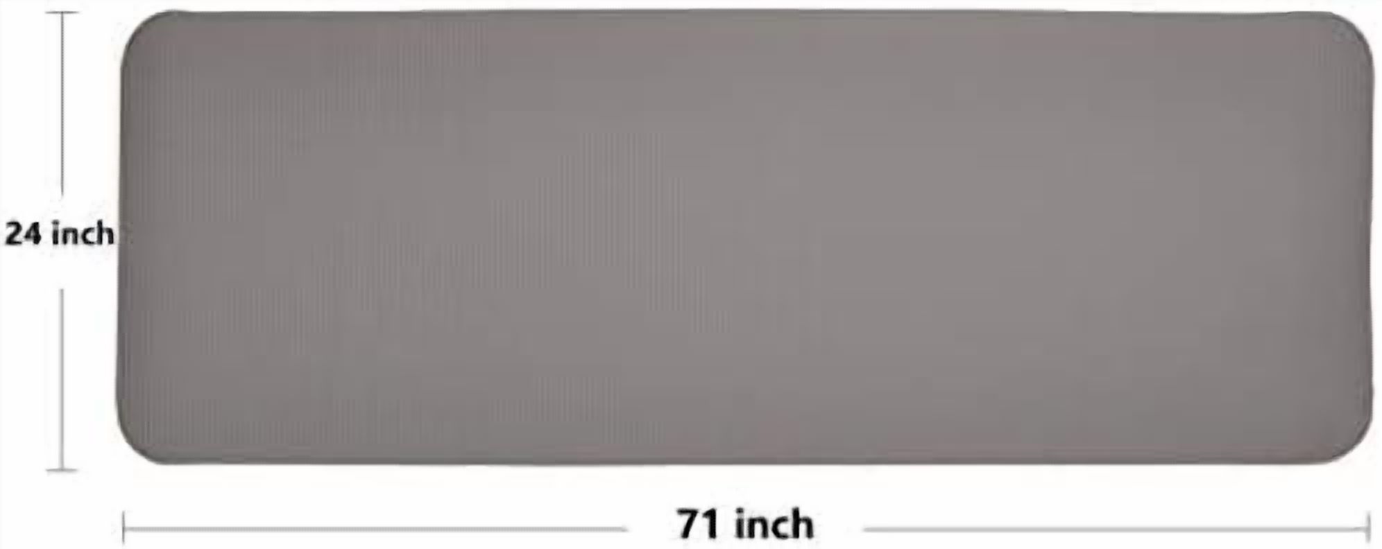 All Purpose 1/2-Inch Extra Thick High Density Anti-Tear Exercise Yoga Mat and Knee Pad with Carrying Strap, Multiple Colors Gray