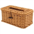 thumbnail image 1 of Cubierta de Caja de PañUelos Rectangular de RatáN, Soporte para PañUelos Tejido Bohemio, Dispensador de PañUelos de Granja Vintage para el Hogar, 1 of 5