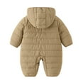 thumbnail image 4 of ABATAB Baby Boys Girls Snowsuit Newborn Cozy Unisex Winter Coat Infant Hoodies Jumpsuit Toddler Fall Winter Rompers Outfit, 4 of 5