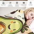 thumbnail image 3 of Orinice  Cute Funny Avocado Fruit Blanket Throw Gifts for Kids Women Men Cartoon Music Flannel Blankets Soft Fuzzy Lightweight for Home Decor Couch Bed Sofa  40x50in, 3 of 6