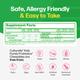thumbnail image 3 of Culturelle Probiotics Kids Purely Probiotic Daily Chewables Supplement, Immunity & Digestion Support for Children, Bursting Berry Flavor, 30 Count, 3 of 9