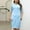 Blue, variant on Plus Size Lace Dress, Women's Elegant Half Sleeve Patchwork Lace Dress for Evening, Date Night