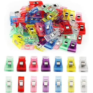  GMMA 120 Pcs Mix Colors Sewing Clips Acrylic Transparent  Multifunctional Premium Quilting Clips，Storage Bag Clips, Sewing Clips for  Fabric，Plastic Clips for Crafts : Arts, Crafts & Sewing