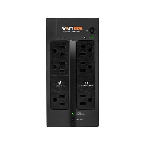 WattBox WB-OVRC-UPS-350-6 350VA UPS Smart Homes Compact 6-Outlet