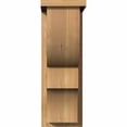 thumbnail image 2 of 7 1/2"W x 14"D x 22"H Ridgewood Smooth Corbel w/Backplate, Western Red Cedar, 2 of 9