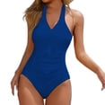 thumbnail image 1 of Plus Size Swimwear For Women High Waisted Swimsuit Strappy Ruffle Detail Bathing Suit Summer Beach Pool Vacation, 1 of 6