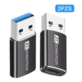 thumbnail image 4 of 2 Pzs Adaptador USB Tipo C Hembra A USB 3.0 Macho BLOOSOM Negro, 4 of 4