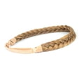 thumbnail image 2 of DIGUAN 2 Strands Synthetic Hair Braided Headband Classic Chunky Plaited Braids Elastic Stretch Hairpiece Women Girl Beauty accessory, 54g Boho (Caramel Blonde), 2 of 5