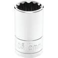 thumbnail image 2 of Performance Tool W32815 Chrome Socket, 1/2" Drive, 15mm, 12 Point, Shallow, 2 of 3