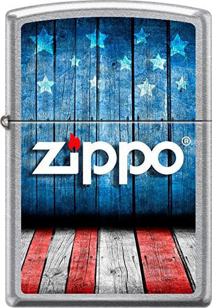 Zippo 29395 American Stamp on Flag Windproof Pocket Light