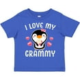 thumbnail image 3 of Inktastic I Love My Grammy with Cute Penguin and Hearts Girls Toddler T-Shirt, 3 of 5