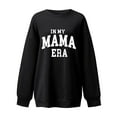 thumbnail image 4 of Bjutir Sweatshirt For Women In My Mama Sweatshirt Oversized Mom Sweatshirt Womens Casual Letter Print Long Sleeve Pullover Black, 4 of 4