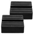 thumbnail image 2 of 2Pcs Automobile Jack Stand Rubber Pads Automobile Jack Stand Rubber Mat Jack Stand Support PadBlack7.5X7.5CM, 2 of 2