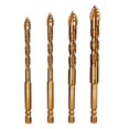 thumbnail image 1 of 4pcs Granites Tile Drill Bit Set Multifunctional Glass/Brick/Cement/Tile Drill Bits for Marble Glass Drilling, 1 of 5