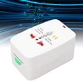 thumbnail image 1 of Universal Travel Adaptor, Small And Light Scratch Resistance Power Converter 2 USB Ports 100-240VAC Wide Application  For Worldwide Journey, 1 of 8