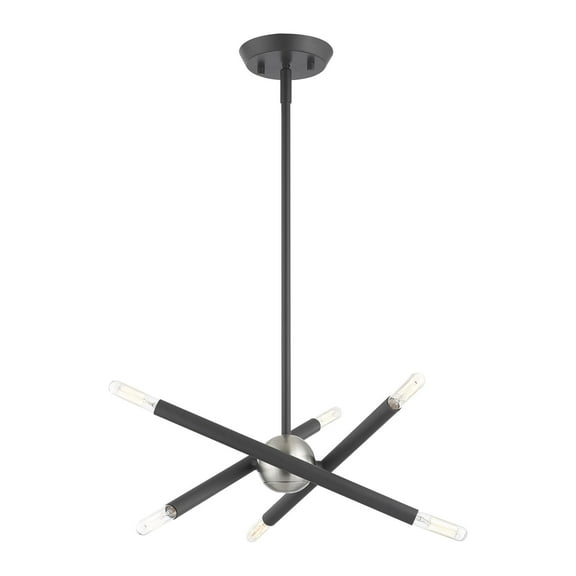 Livex Lighting - Soho - 6 Light Chandelier in Mid Century Modern Style - 12.5