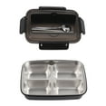 thumbnail image 1 of Fiambrera portátil, fiambrera 4 compartimentos, contenedores Bento Box, diseño exquisito, 1 of 8