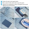 thumbnail image 3 of Uxcell Iron-on Patches, Clothing Repair Fabric Repair Patches Iron-on Mending 4.1"x3" for Clothes, Navy Blue 12Pcs, 3 of 6