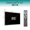 thumbnail image 4 of Restored Hisense 85-Inch Class QLED 4K S7N CanvasTV™ Series Dolby Vision HDR Google Smart TV (75S7N, 2024 Model) - Art Mode, Anti-Glare Panel, H, Hi-Matte Display, Frame & UltraSlim Wall Mount Included, 144Hz (Refurbished), 4 of 8