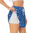 thumbnail image 3 of Lsque Airplanes in the Sky Printed Women's Running Shorts with Liner Pockets,Elastic Quick Dry Workout Athletic Gym Yoga Shorts,Womens High Waist Shorts-Medium, 3 of 9