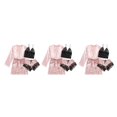 thumbnail image 2 of tssuouriy Pyjama Respirant et Confortable pour Femmes Ensemble de Pyjama Rose S 3Ensemble, 2 of 6