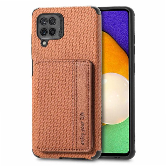 Case For FOXDOCK Samsung Galaxy A12 Stand Function RFID Blocking Magnetic Card Holder Complete Camera Safety