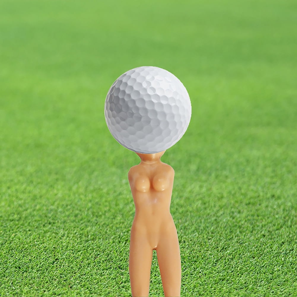 Sijiali 10Pcs Nude Lady Shape Golf Tees Naked Design Golfers Plastic Sports  Ball Holder