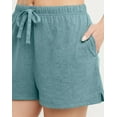 thumbnail image 5 of Hanes Originals Women's Tri-Blend Shorts, 2.5" Cactus Pe Heather XS, 5 of 7