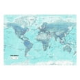 thumbnail image 2 of Tiptophomedecor Peel and Stick World Map  Wallpaper Wall Mural - Sky Blue World Map - Removable Wall Decals, 2 of 3