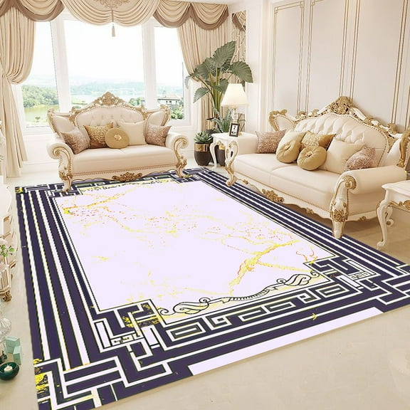 European Style Large Size Household Carpet for Living Room Light Luxury Sofa Floor Mat Bedroom r Ru