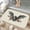 Bat with Roses, variant on 1pc Sun Moon and Star Pattern Absorbent Non-Slip Bathroom Thickened Flannel Rug Decor,Soft,Quick Drying,Suitable For Indoor/outdoor Use,Bathrooms,Bedrooms,Kitchens,Terrace,Laundry Rooms,16"x24"