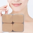 thumbnail image 1 of Neinkie 12Pcs/Box Powder Puff Wet Dry Use Dense Hole Soft SBR Emulsion Portable Makeup Accessory Effective Boxed Loose Powder Puff for Women, 1 of 8