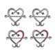 thumbnail image 4 of 1 Par de Ojo de Caballo Rhinestone de ón Pétalo de La Flor de , Calibre 16 serpiente corazón Sunnimix Anillo de pezón de serpiente, 4 of 8
