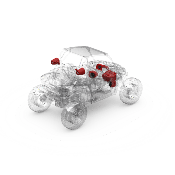 Rockford Fosgate RZR14-STG4 Audio Kit: PMX-2 Receiver, 800-Watt Amp, M1 Series Color Optix Multicolor LED Lighted Front Speaker, Subwoofer & Rear Speaker Kit for Select RZR Models (2014 - 2021)