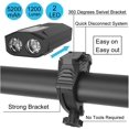 thumbnail image 3 of USB Rechargeable Bicycle Light Set, Super Bright 2 LED 1200 Lumen Bike Front Light and Tail Light Set, 5200mAh Power Bank, IPX5 Waterproof Headlight for Night Riding, Cycling, 3 of 7