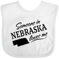 thumbnail image 3 of Inktastic Someone in Nebraska Loves Me Boys or Girls Baby Bib, 3 of 4