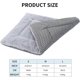 thumbnail image 2 of Dog Mattress, Pet Mattress, Dog Blanket XZ014 (M(75 X 50CM), Short Plush Grey), 2 of 5