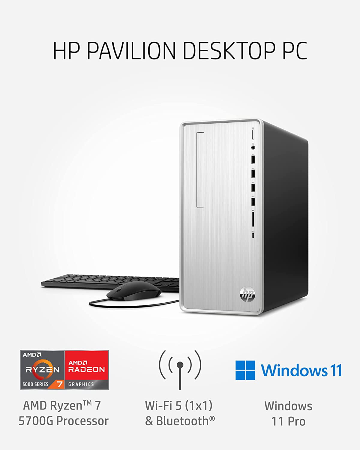 Unité Centrale Vist PC Gaming RYZEN 7 5700G - RAM 32Go - SSD 1To M.2 -  Windows 11 Pro