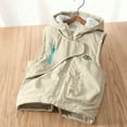 thumbnail image 4 of RXMEKW Kids Winter Jacket,Outdoor School Style Loose Hooded Windproof Sleeveless Jacket for Middle And Large Children, 4 of 5