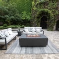 thumbnail image 2 of Elementi Andes Propane Fire Pit for Outside Outdoor Firepit Table with Internal Tank Holder Firepit Concrete Rectangular Fire Table Patio Heater Fireplace 60,000 BTUs - Dark Grey, 66 x 32 Inches, 2 of 10