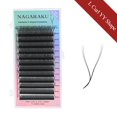 thumbnail image 1 of Extensión De Pestañas En Forma De Y NAGARAKU L curl 12 Líneas Negro Mate 0.07mm, 1 of 4