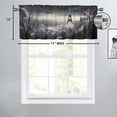 thumbnail image 4 of Eiffel Tower Valance Curtain for Kitchen Black White Romantic European France City Rod Pocket Valances for Bedroom Living Room Dining Room 54 by 18 in, 1 Panel, 4 of 6