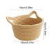 thumbnail image 3 of Rope Storage Basket With Cats Ear Handles Decorative Desktop Organizer For Keys Cosmetics And Sundries, 3 of 6