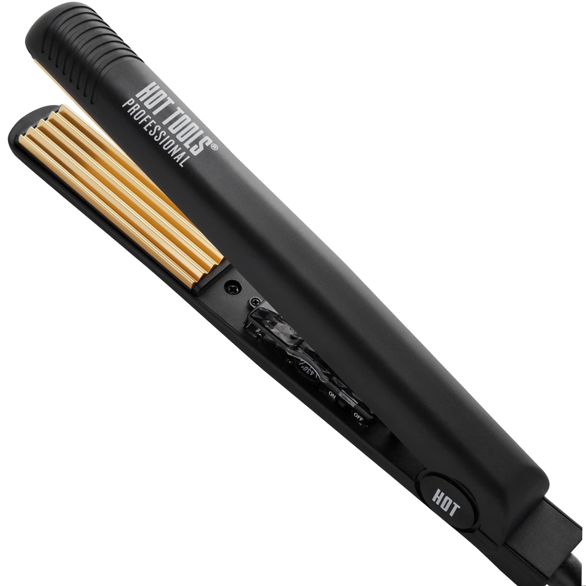 Hot Tools Pro Artist Black Gold Evolve Ionic Salon Digital Flat Iron 1 1 4 inch for Hair Styling Curling Walmart