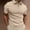 Khaki, variant on Mrasaso Mens Golf Shirts Zipper Short Sleeve Shirts Printed Collared T-Shirt for Men on Clearance