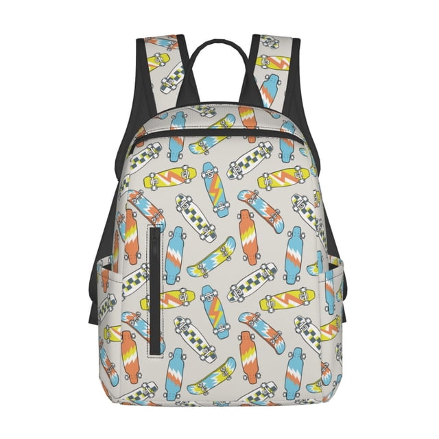 Disketp Skateboard Mochila Ligera e Impermeable, Mochila de Día Resistente para Viajes, Senderismo y Uso Diario para Hombre y Mujer