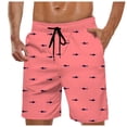 thumbnail image 3 of XINPING Men's Board Shorts No Liner Slim Fit Solid Color Quick Dry Spring Break Swim Trunks with Pockets Upf 50+ Sun Protection Summer Swimwear, 3 of 5